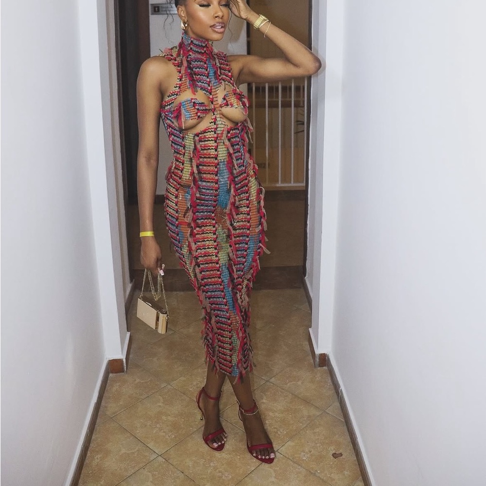 Multicolor Striped Women's Dress